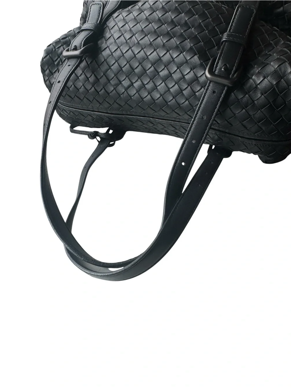 Bottega Veneta Black Nappa Leather Montaigne Boston Bag Duffel Lock Key Ex+